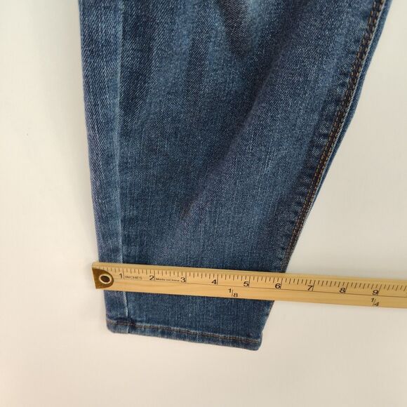 C Est. 1946 Denim Jeans Women's 6 Blue Distressed Embroidered Skinny Mid-Rise - Picture 6 of 7